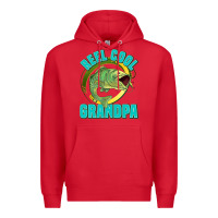 Red reel cool grandpa Premium Hoodie - Jasminsmagicworld