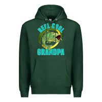 Sports Green reel cool grandpa Premium Hoodie - Jasminsmagicworld