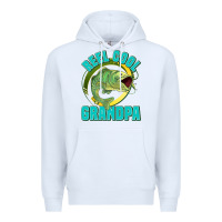 White reel cool grandpa Premium Hoodie - Jasminsmagicworld