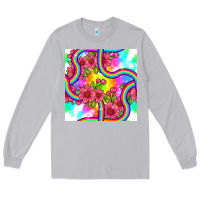 Moon Dust tie dye floral seamless pattern Long Sleeve Tee - BundleAndBundleShop