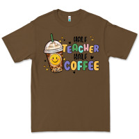 Cacao half teacher half coffee Premium Tee - MaliasSmallBusiness