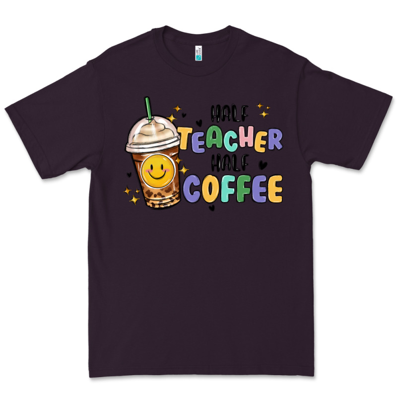 Half Teacher Half Coffee Premium Tee by MaliasSmallBusiness | Teevron