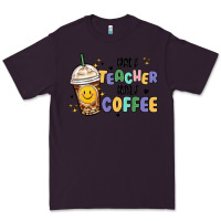 Plum half teacher half coffee Premium Tee - MaliasSmallBusiness