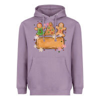 Lavender costom name christmas cookie Heavyweight Hoodie - MaliasSmallBusiness