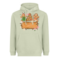 Matcha costom name christmas cookie Heavyweight Hoodie - MaliasSmallBusiness