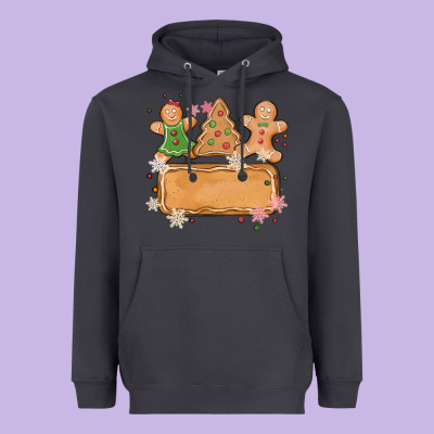 Costom Name Christmas Cookie Heavyweight Hoodie Designed By Maliassmallbusiness