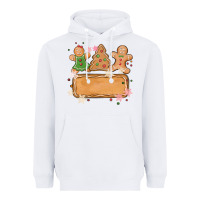White costom name christmas cookie Heavyweight Hoodie - MaliasSmallBusiness