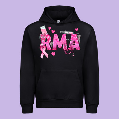 Breast Cancer Rma Registered Medical Assistant Urban Hoodie Designed By Texasbilliewilder