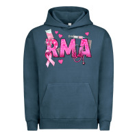 Pigment Midnight Navy breast cancer rma registered medical assistant Urban Hoodie - texasbilliewilder