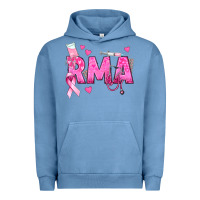 Pigment Pebble Blue breast cancer rma registered medical assistant Urban Hoodie - texasbilliewilder