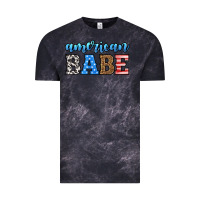 Cloud Black american babe Vintage Tee - HRA Design Shop