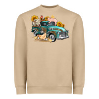 Mushroom western farm truck coop animals farm animals Heavyweight Sweatshirt - FaDigitalArtStudio