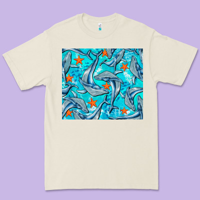 Humpback Whale Tumbler Premium Tee Designed By Barkaloodesign