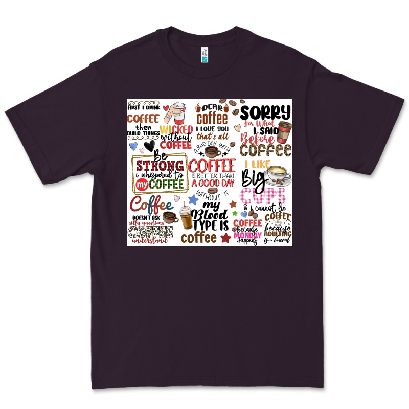Funny Coffee Quotes Premium Tee by MaliasSmallBusiness | Teevron