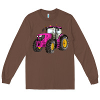 Chestnut western farm tractor pink Long Sleeve Tee - Artiststas