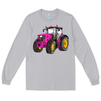Moon Dust western farm tractor pink Long Sleeve Tee - Artiststas