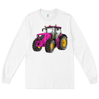 White western farm tractor pink Long Sleeve Tee - Artiststas