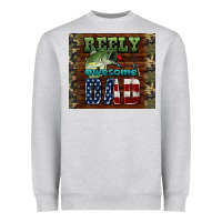 Reely Awesome Dad Heavyweight Sweatshirt | Teevron