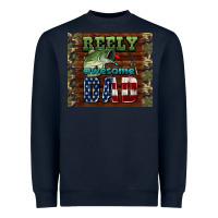 Navy reely awesome dad Heavyweight Sweatshirt - HRA Design Shop