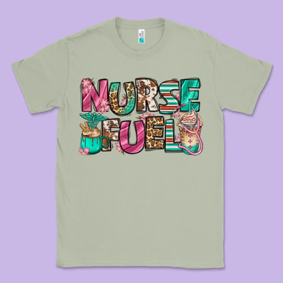 Nurse Fuel Coffee Cups Classic Tee Designed By Jasminsmagicworld