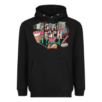 Black coffee teach repeat teacher Heavyweight Hoodie - NancyCooperArtShop