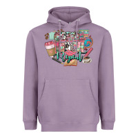 Lavender coffee teach repeat teacher Heavyweight Hoodie - NancyCooperArtShop