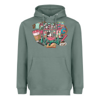 Sage coffee teach repeat teacher Heavyweight Hoodie - NancyCooperArtShop