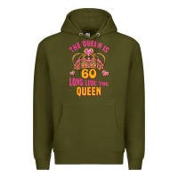 Army Green the queen is 60 long live the queen Premium Hoodie - Jasminsmagicworld