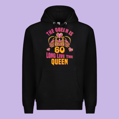 The Queen Is 60 Long Live The Queen Premium Hoodie Designed By Jasminsmagicworld