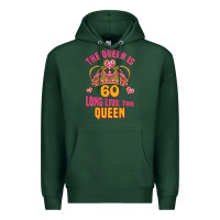 Sports Green the queen is 60 long live the queen Premium Hoodie - Jasminsmagicworld