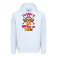 White the queen is 60 long live the queen Premium Hoodie - Jasminsmagicworld