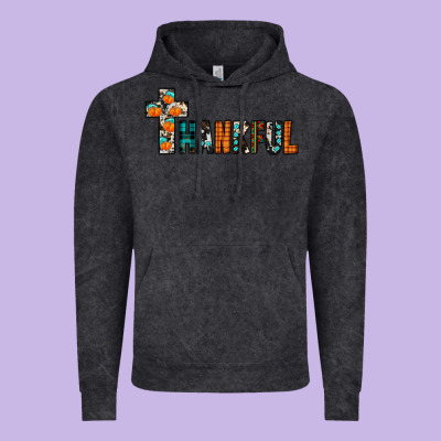 Thankful Vintage Hoodie Designed By Jahusdesignshop