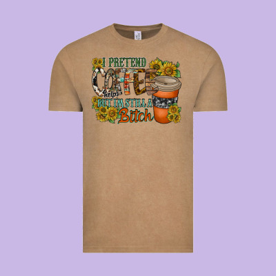 Coffee Vintage Tee Designed By Racoondesign