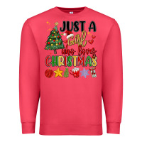 Cardinal just a girl who loves christmas Premium Sweatshirt - MaliasSmallBusiness