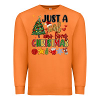 Carrot just a girl who loves christmas Premium Sweatshirt - MaliasSmallBusiness