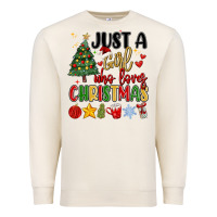 Sandshell just a girl who loves christmas Premium Sweatshirt - MaliasSmallBusiness