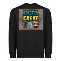 Black reel great dad Heavyweight Sweatshirt - HRA Design Shop