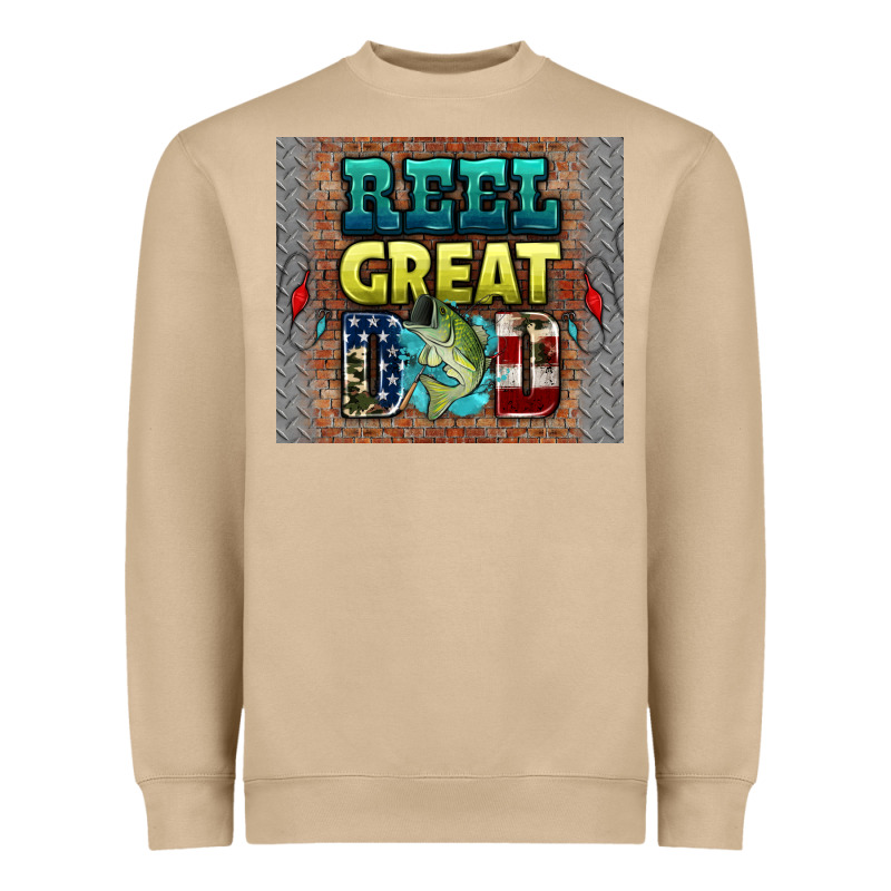Reel Great Dad Heavyweight Sweatshirt by HRA Design Shop | Teevron