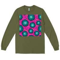 Army Green floral pink leopard seamless pattern Long Sleeve Tee - BundleAndBundleShop