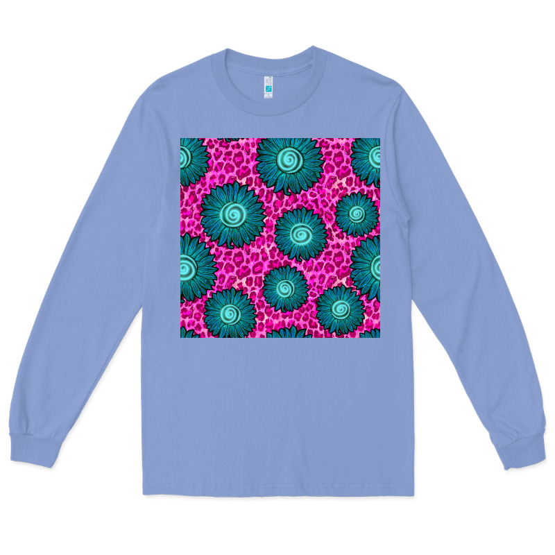 Floral Pink Leopard Seamless Pattern Long Sleeve Tee by BundleAndBundleShop | Teevron
