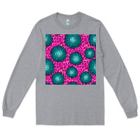 Heather Grey floral pink leopard seamless pattern Long Sleeve Tee - BundleAndBundleShop