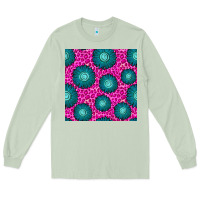 Matcha floral pink leopard seamless pattern Long Sleeve Tee - BundleAndBundleShop