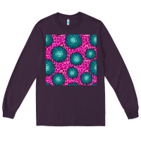 Plum floral pink leopard seamless pattern Long Sleeve Tee - BundleAndBundleShop