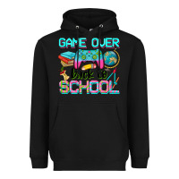 Black game over back to school Heavyweight Hoodie - NancyCooperArtShop
