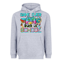 Heather Grey game over back to school Heavyweight Hoodie - NancyCooperArtShop