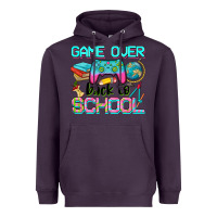 Plum game over back to school Heavyweight Hoodie - NancyCooperArtShop