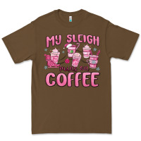 Cacao my sleigh runs on coffee Premium Tee - MaliasSmallBusiness