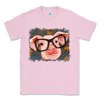 Bubblegum Pink Fall Autumn Pig Classic Tee - RanaPortraitStore