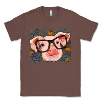 Chestnut Fall Autumn Pig Classic Tee - RanaPortraitStore