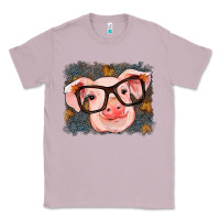 Lilac Fall Autumn Pig Classic Tee - RanaPortraitStore